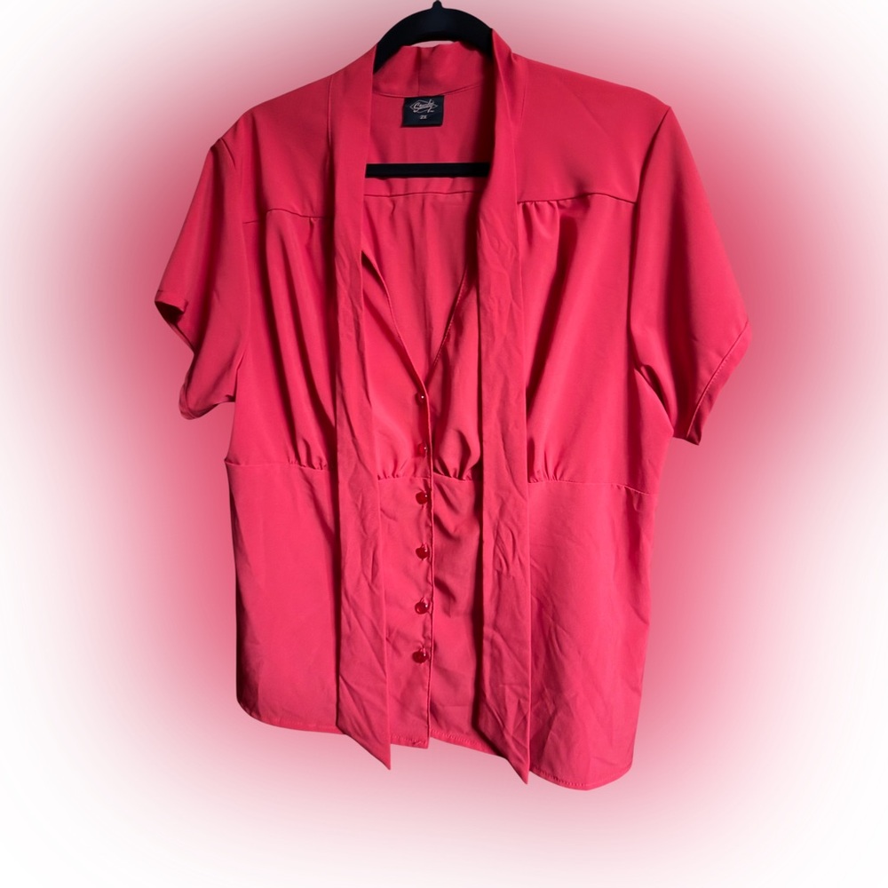 vintage-inspired red top